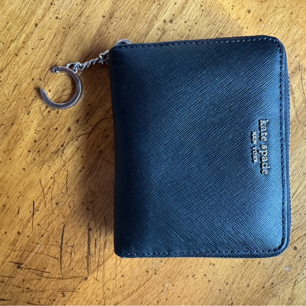 Kate Spade Black Leather Wallet/Wristlet